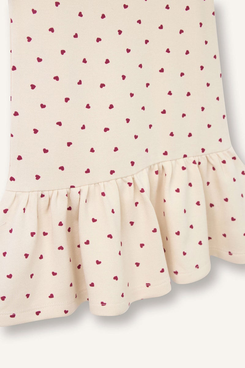 DeFacto Beige BabyGirl Girl Patterned Long Sleeve Dress Casual - Image 3